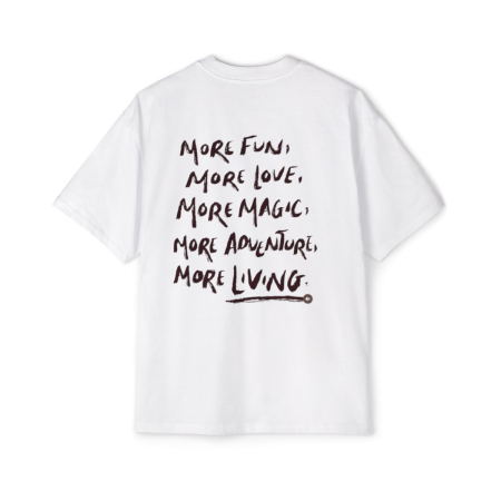 Tricouri pentru barbati - Tricou oversized  din bumbac organic More fun