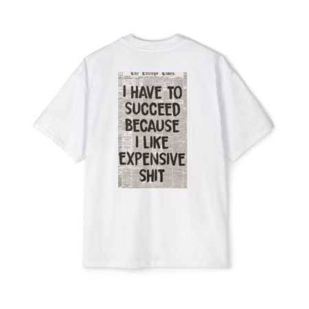 Tricouri pentru barbati - Tricou oversized  din bumbac organic I have to succeed