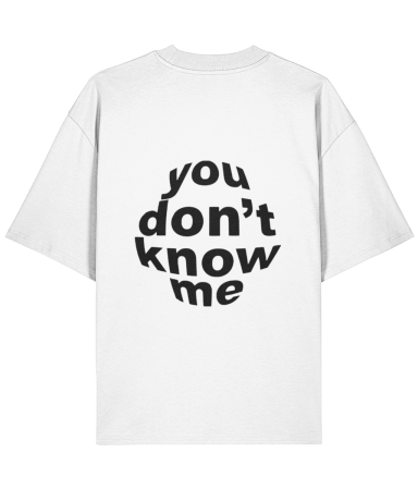 Colectia Words - Tricou oversized  din bumbac organic You don't  know