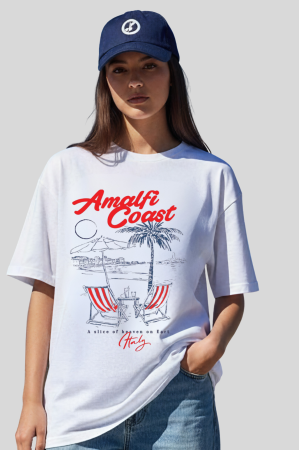 Tricouri unisex - Tricou Unisex Din Bumbac 100% Amalfi Coast
