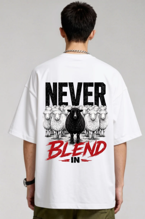 Tricouri unisex - Tricou Unisex Din Bumbac 100% Never blend in