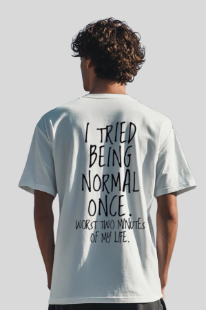 Tricouri unisex - Tricou unisex din bumbac 100% I tried to be normal