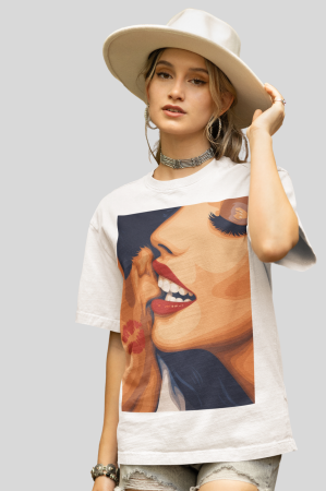 Colectia Trendy - Tricou unisex din bumbac 100% Kiss