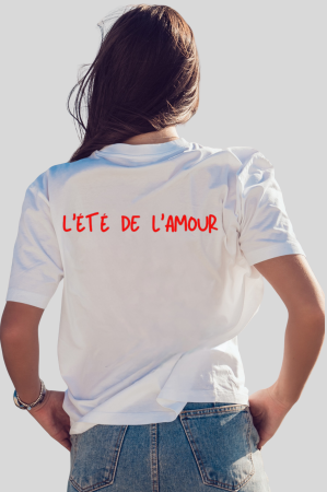Colectia Fashion Icon - Tricou unisex din bumbac 100% L'été de l'amour
