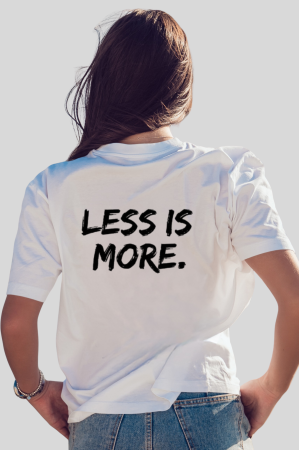 Tricouri unisex - Tricou Unisex  Din Bumbac 100%  Less is more
