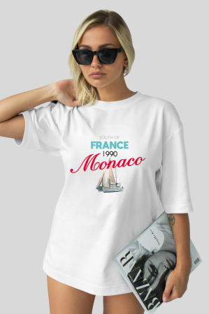 Tricouri unisex - Tricou Unisex Din Bumbac 100% Monaco