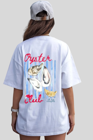 Colectia Fashion Icon - Tricou Unisex  Din Bumbac 100%  Oyster Club