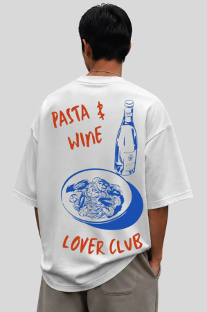 Colectia Fashion Icon - Tricou unisex din bumbac 100% Pasta wine lover club