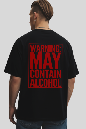 Tricouri unisex - Tricou Unisex  Din Bumbac 100% Warning may alcohol