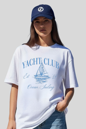 Tricouri unisex - Tricou Unisex Din Bumbac 100% Yacht Club