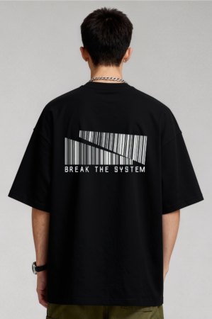 TRICOURI UNISEX - Tricou Unisex  Din Bumbac 100% Break the system
