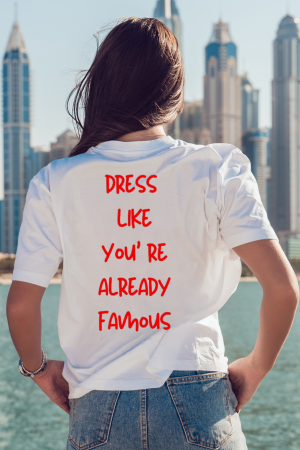 COLECTIA WORDS - Tricou unisex  din bumbac 100% Famous