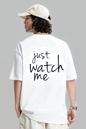 TRICOURI UNISEX - Tricou Unisex  Din Bumbac 100%  Just watch me