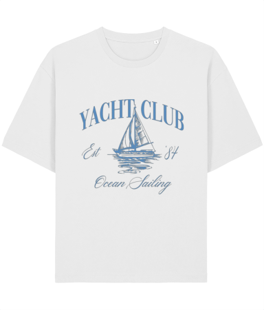 Colectia Words - Tricou Unisex Relaxed Din Bumbac Organic Yacht Club