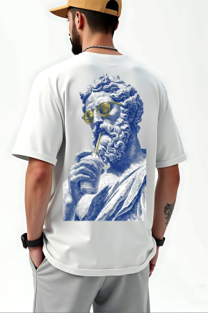 Tricouri pentru barbati - Tricou Unisex Relaxed Din Bumbac Organic Antic