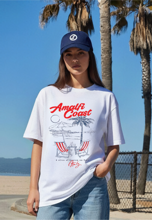 TRICOURI UNISEX - Tricou Unisex Din Bumbac 100% Amalfi Coast