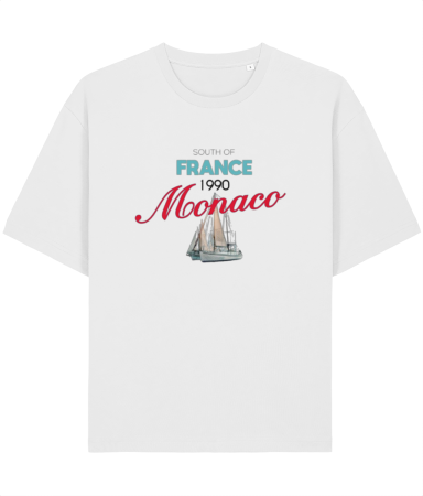 Tricouri pentru barbati - Tricou Unisex Relaxed Din Bumbac Organic Monaco