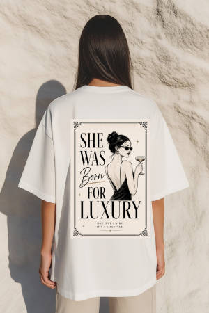 Tricouri pentru barbati - Tricou Unisex Relaxed Din Bumbac Organic Born to be luxury