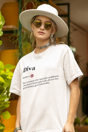 Tricouri unisex - Tricou Unisex Relaxed Din Bumbac Organic Diva