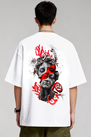 Tricouri pentru barbati - Tricou Unisex Relaxed Din Bumbac Organic Abstract