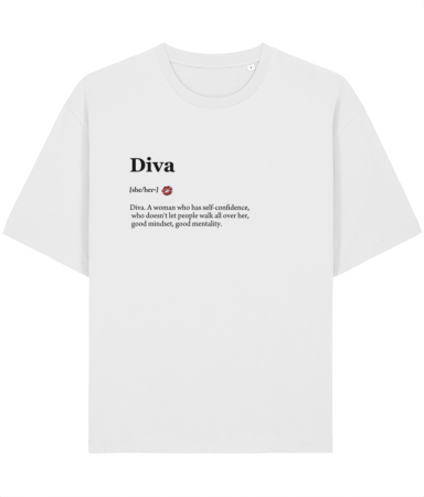 Tricouri pentru barbati - Tricou Unisex Relaxed Din Bumbac Organic Diva
