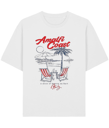 Tricouri pentru barbati - Tricou Unisex Relaxed Din Bumbac Organic Amalfi Coast