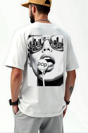 Tricouri pentru barbati - Tricou Unisex Relaxed Din Bumbac Organic Lollypop