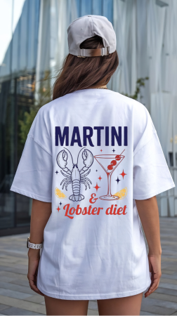 BESTSELLERS - Tricou Unisex Relaxed Din Bumbac Organic Martini Lobster Diet