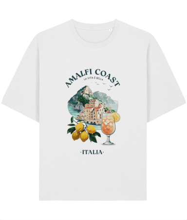 Tricouri pentru barbati - Tricou Unisex Relaxed Din Bumbac Organic Amalfi Coast