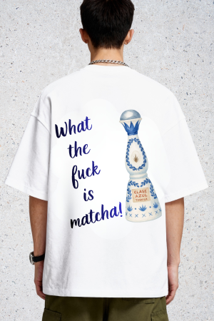 Tricouri pentru femei - Tricou Unisex Relaxed Din Bumbac Organic What the fuck is matcha
