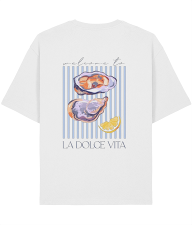 Tricouri pentru barbati - Tricou Unisex Relaxed Din Bumbac Organic La dolce Vita