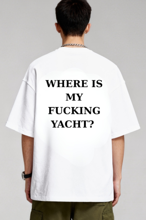 Tricouri pentru barbati - Tricou Unisex Relaxed Din Bumbac Organic Where is my yacht?