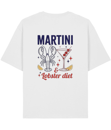 Tricouri pentru barbati - Tricou Unisex Relaxed Din Bumbac Organic Martini Lobster Diet