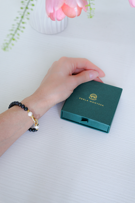 BRĂȚARĂ DESIRE, PERLE NEGRE [2]