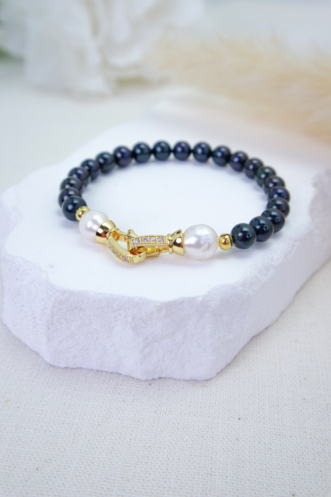 BRĂȚARĂ DESIRE, PERLE NEGRE [1]