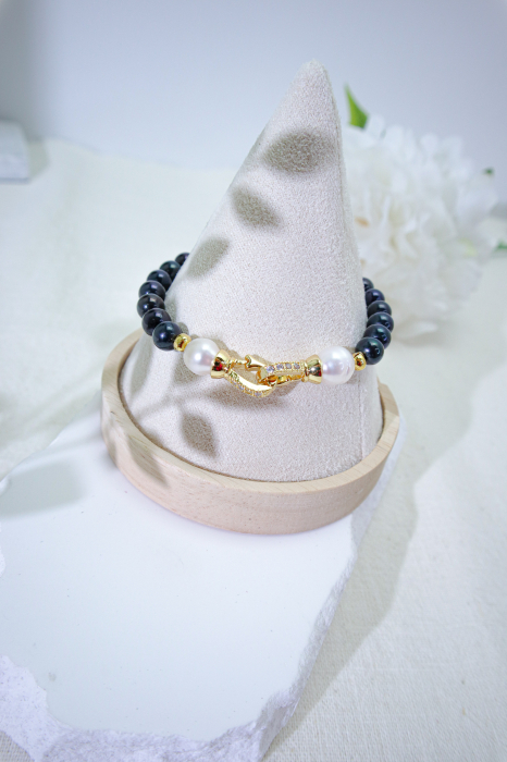 BRĂȚARĂ DESIRE, PERLE NEGRE [5]