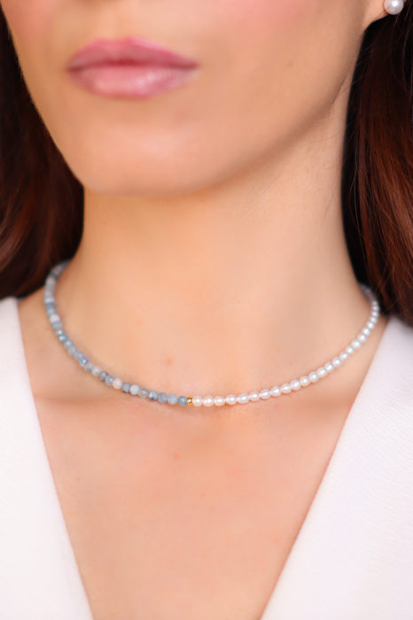 Colier Acvamarin - Pești [6]