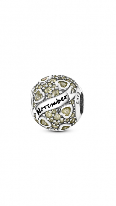 Colier Argint - Birth Month Charm [13]