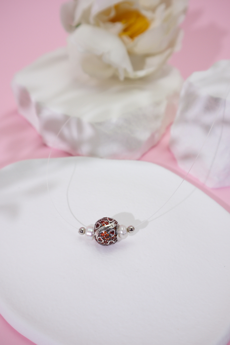 Colier Argint - Birth Month Charm [15]