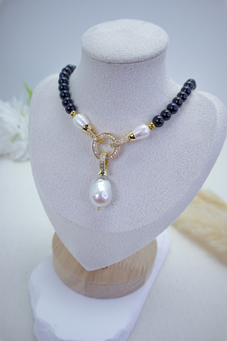 COLIER DESIRE, PERLE NEGRE [5]