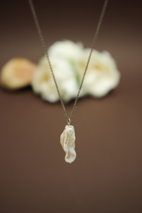 Colier Divine Pearl - argint placat cu aur 18 k/aur roz/rodiu [2]