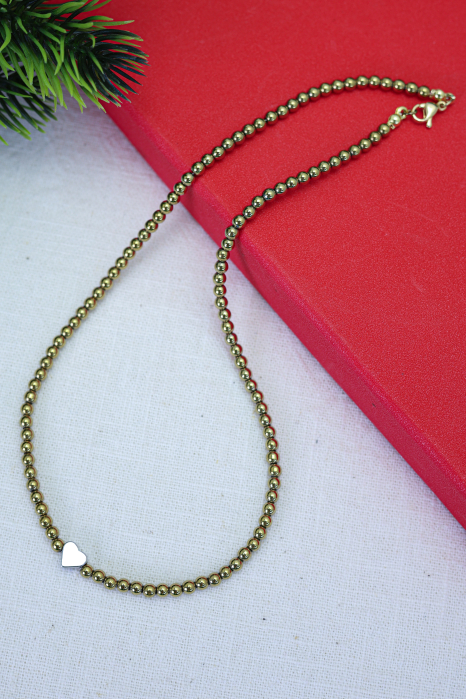 COLIER HEMATIT, HEART [4]