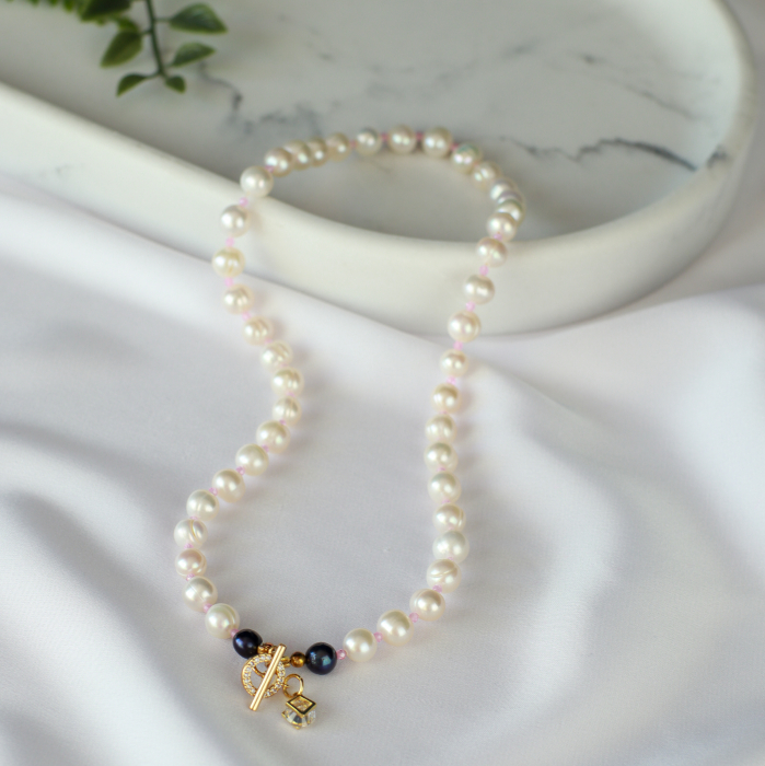 Colier Perle Albe - Amedeea [4]