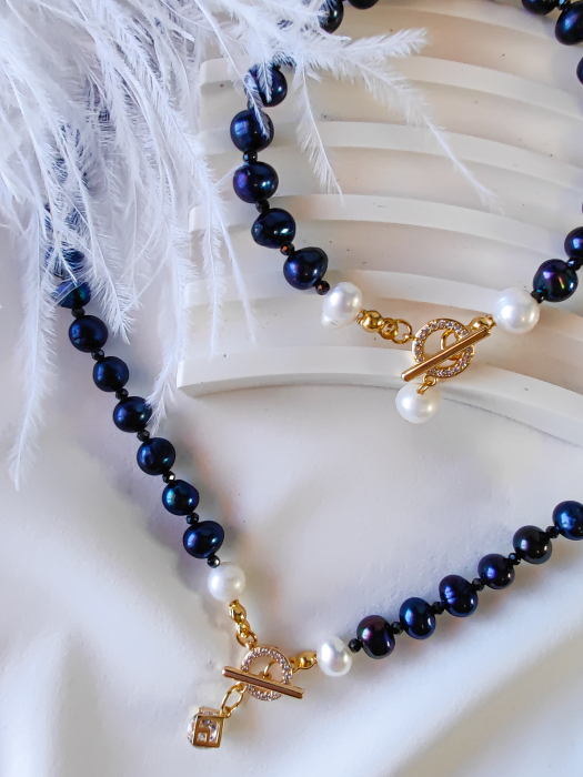 Colier Perle Negre - Amedeea [4]