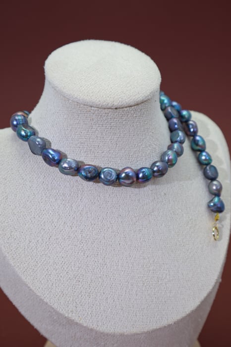 DYO - Colier Perle Diforme Indigo 8-9 mm [2]