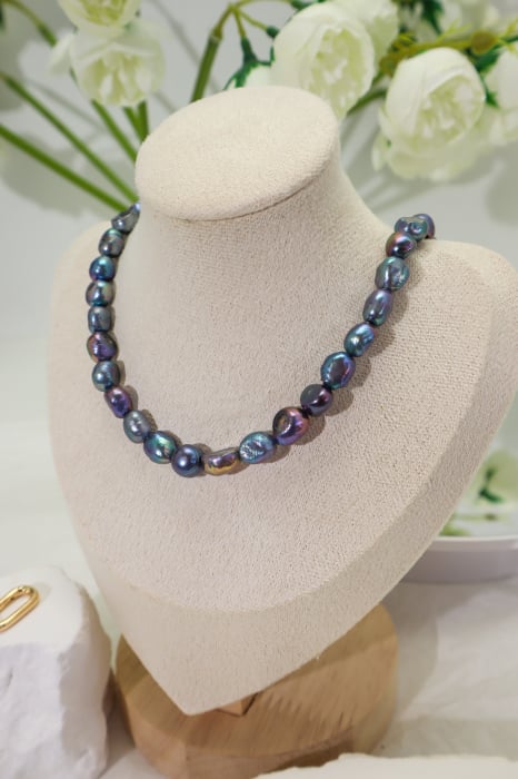 DYO - Colier Perle Diforme Indigo 8-9 mm [8]