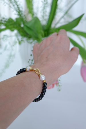 BRĂȚARĂ DESIRE, PERLE NEGRE [3]