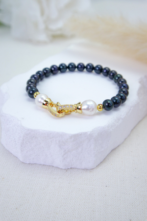 Brățări - BRĂȚARĂ DESIRE, PERLE NEGRE