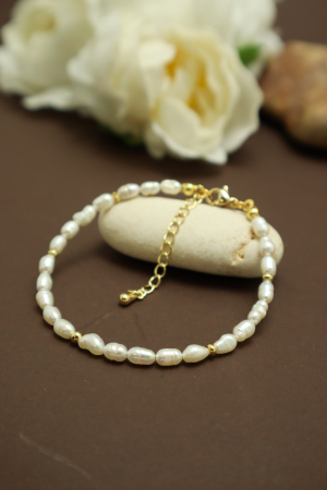 Perle albe - Brățară Donna