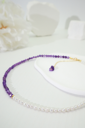 Colier Ametist - Vărsător [1]